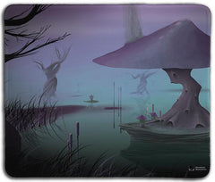 Mushroom Swamp Mousepad - Mundane Massacre - Mockup - 051