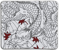 Black and White Dragon Mousepad - Richard Norris - Mockup - 051