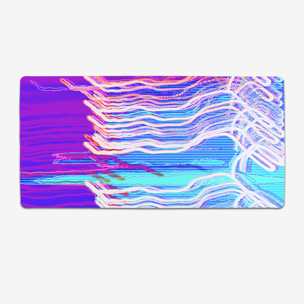 80s Surf Chillwave XL Extended Mousepad - Andie Does Stuff - Mockup