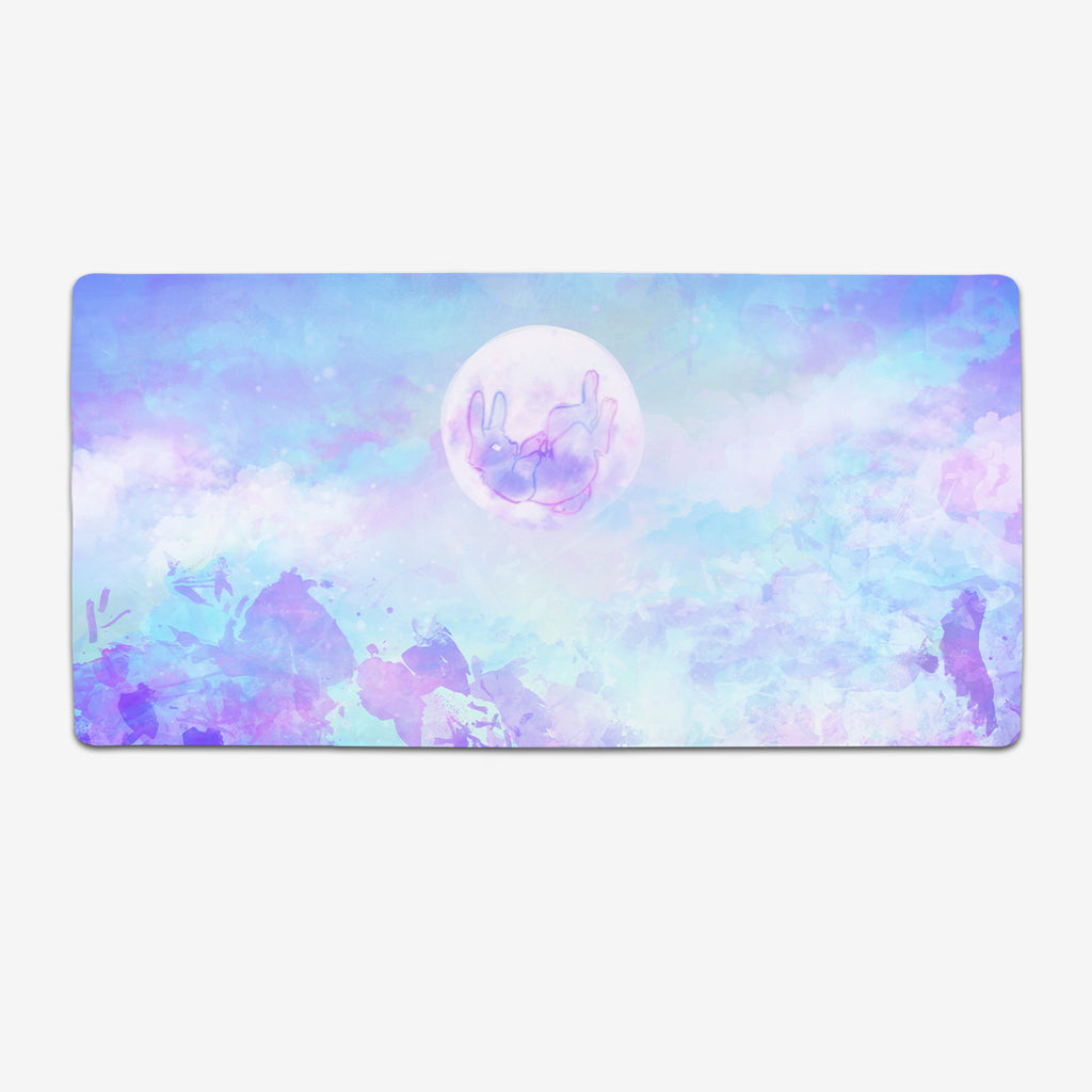 The Rabbit on the Moon Extended Mousepad - Areth - Mockup - XL