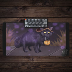 Halloween Kitty Extended Mousepad