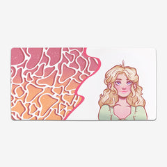 Day At The Beach Extended Mousepad - Brooke Hudy - Mockup - Orange - XL