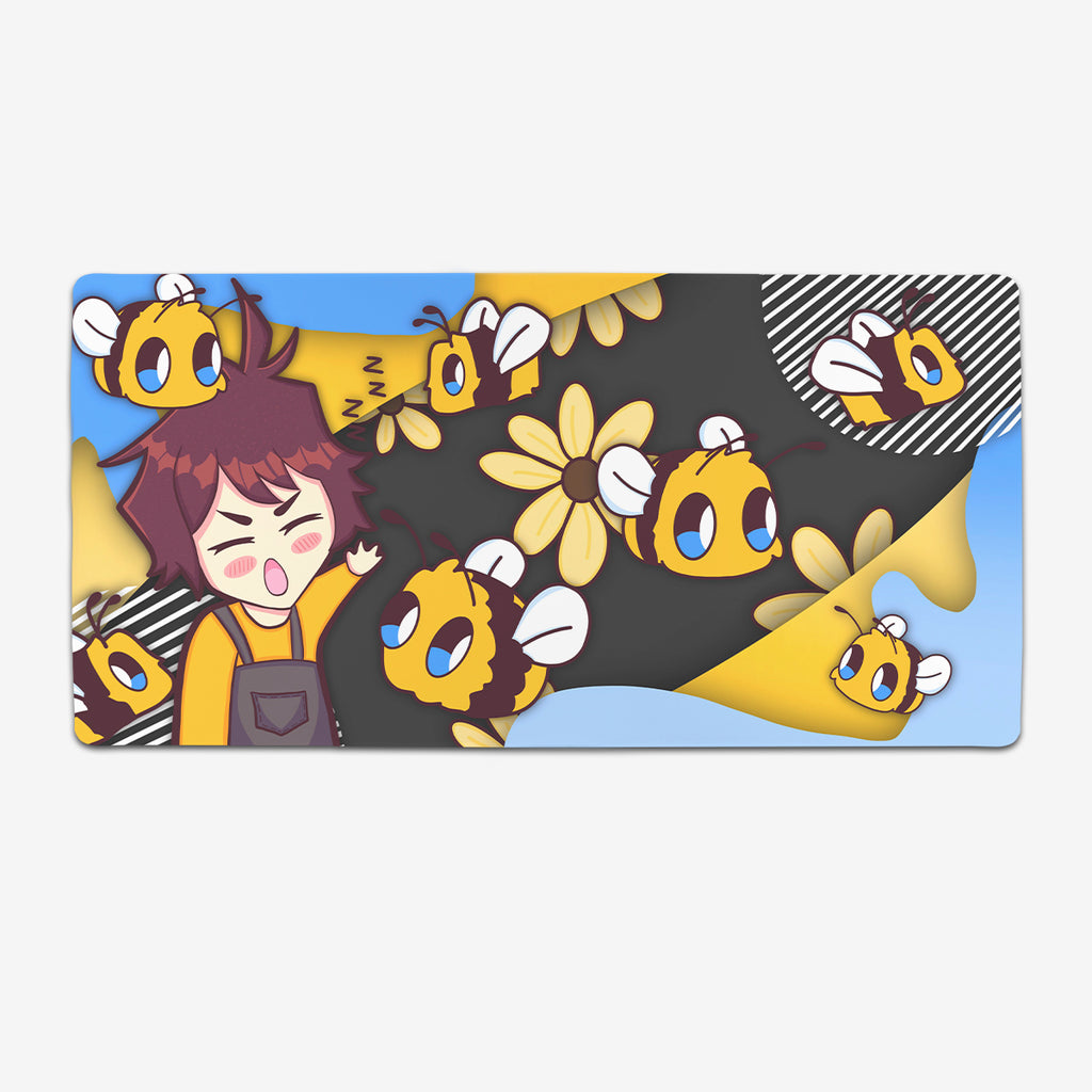 Ruler Of Bees Extended Mousepad - Brooke Hudy - Mockup - XL