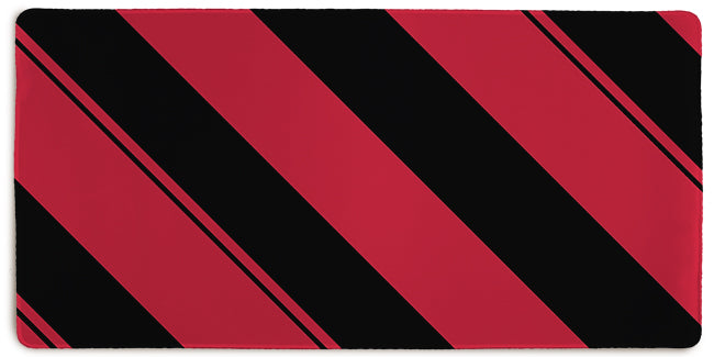 Black And Red Striped Extended Mousepad - Carbon Beaver - Mockup