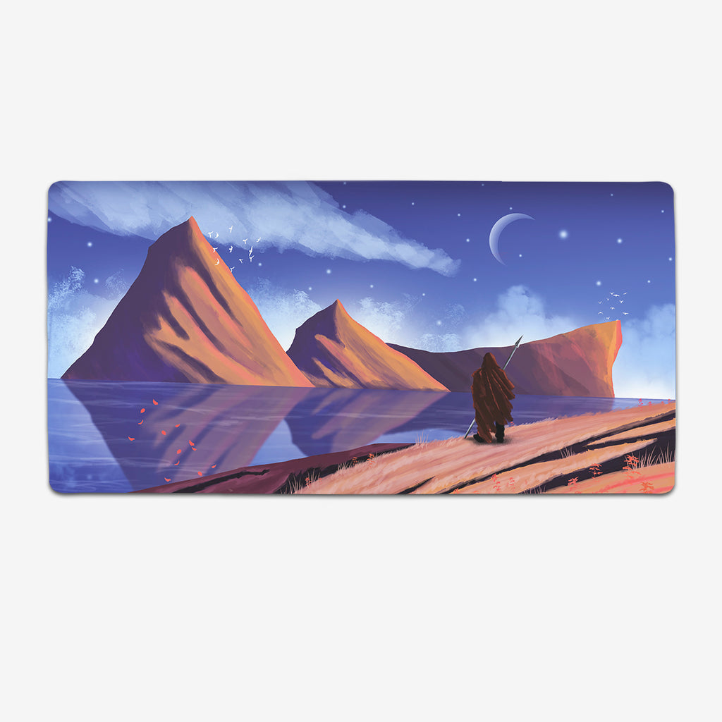 Discovering the Golden Island Extended Mousepad - Carbon Beaver - Mockup - XL
