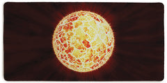 Exploding Planet Extended Mousepad - Carbon Beaver - Mockup - XL - Red