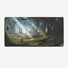 Forest Temple Extended Mousepad - Carbon Beaver - Mockup - XL