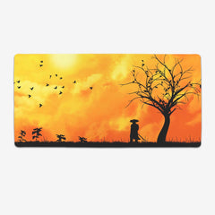 Lone Samurai Extended Mousepad - Carbon Beaver - Mockup - XL