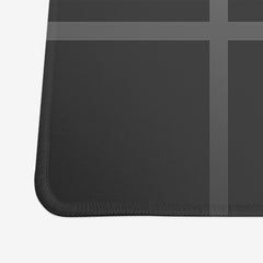 Matrix Of Squares Extended Mousepad - Carbon Beaver - Corner - XL - Gray