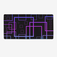 Matrix Of Squares Extended Mousepad - Carbon Beaver - Mockup - XL - Purple