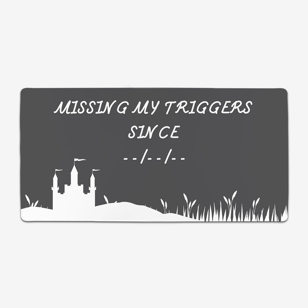 Missing My Triggers Extended Mousepad - Carbon Beaver - Mockup - XL