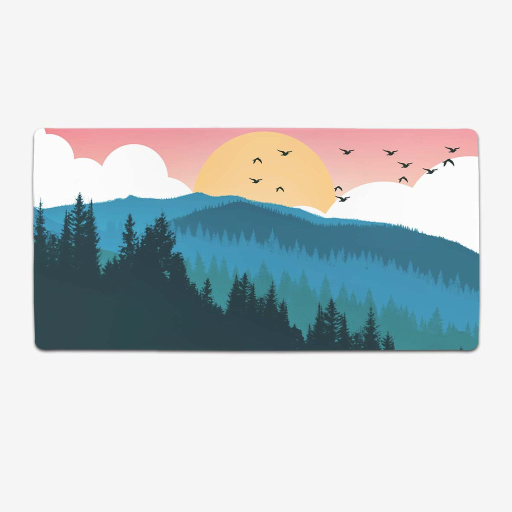 Redwood Forest Extended Mousepad - Carbon Beaver - Mockup - XL