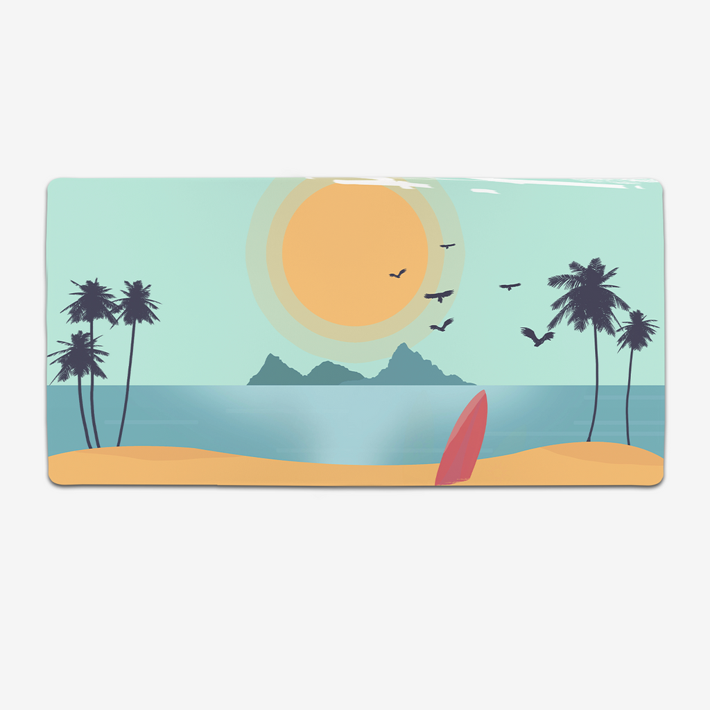 Summer Vibes Extended Mousepad - Carbon Beaver - Mockup - XL