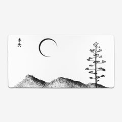 Tree Shadow Extended Mousepad - Carbon Beaver - Mockup - XL