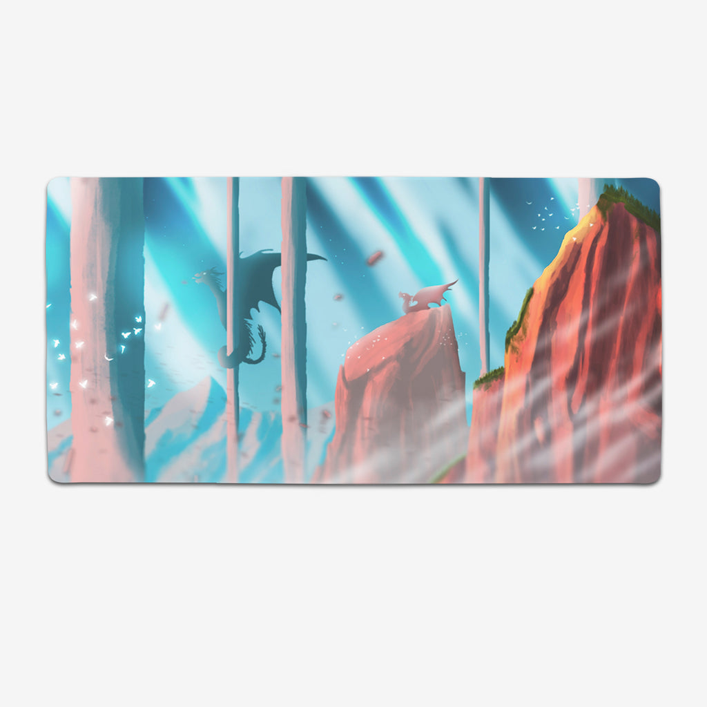 Valley of Drakes Extended Mousepad - Carbon Beaver - Mockup - XL
