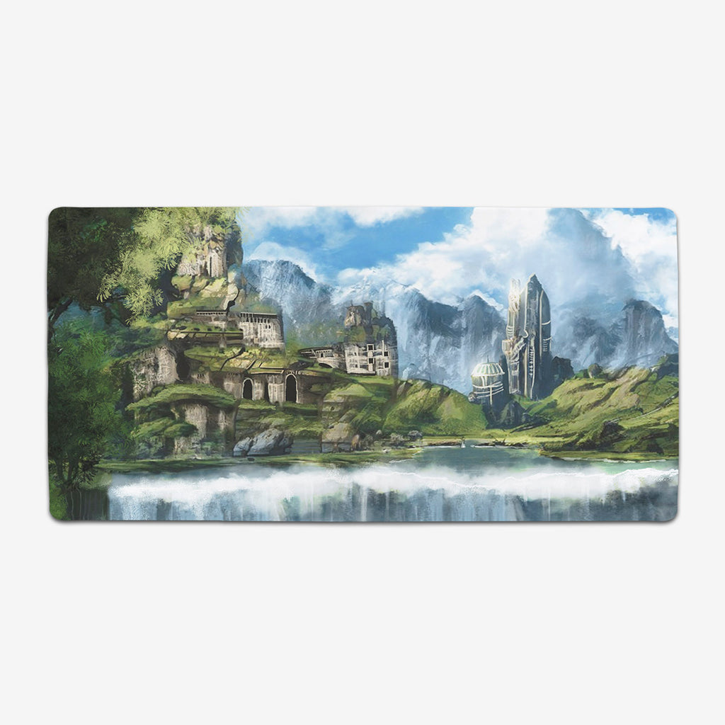 Waterfall Citadel Extended Mousepad - Carbon Beaver - Mockup - XL