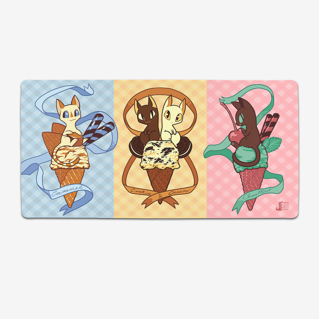 Ice Cream Cats Extended Mousepad