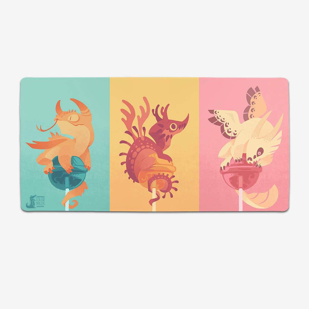 Lolipop Dragons Extended Mousepad - Colordrilos - Mockup - XL