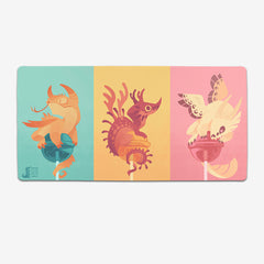 Lolipop Dragons Extended Mousepad - Colordrilos - Mockup - XL