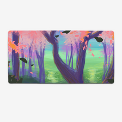 Morning In The Forest Extended Mousepad - Creytabell - Mockup - XL