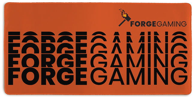 Orange Fade Extended Mousepad - Forge Gaming - Mockup - XL