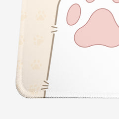 White Bean Kitten Paws Extended Mousepad