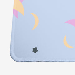 Moon and Stars Pattern Extended Mousepad - Hiyo x Hunny - Corner - XL