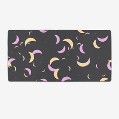 Moon and Stars Pattern Extended Mousepad - Hiyo x Hunny - Mockup - XL - Midnight