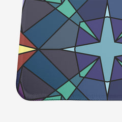Abstract Stars Extended Mousepad - Inked Gaming - HD - Corner - Blue - 52