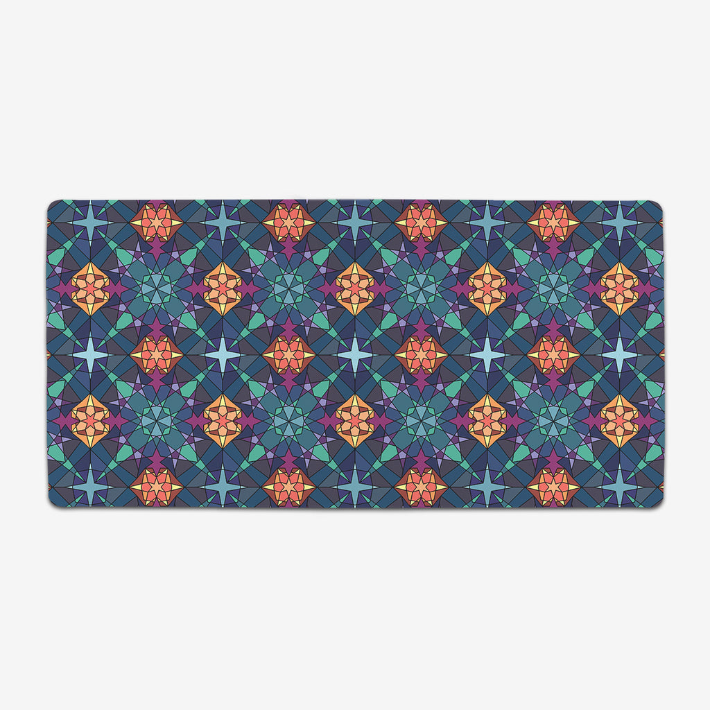 Abstract Stars Extended Mousepad - Inked Gaming - HD - Mockup - Blue - 52