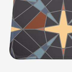 Abstract Stars Extended Mousepad - Inked Gaming - HD - Corner - Orange - 52