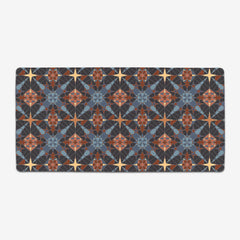 Abstract Stars Extended Mousepad - Inked Gaming - HD - Mockup - Orange - 52