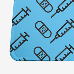 Bandage and Vaccine Extended Mousepad - Inked Gaming - EG - Corner - XL - Blue