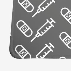 Bandage and Vaccine Extended Mousepad - Inked Gaming - EG - Corner - XL - Grey