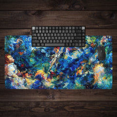 Chaotic AI Sword Fight Extended Mousepad