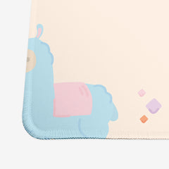 Cotton Candy Llamas Extended Mousepad
