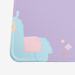 Cotton Candy Llamas Extended Mousepad