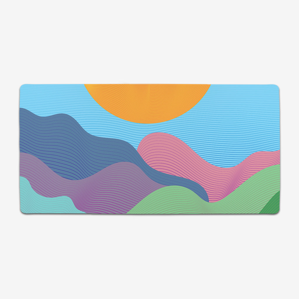 Curves of the Mountain Extended Mousepad