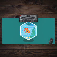D20 Goldfish Extended Mousepad