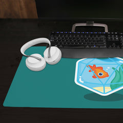 D20 Goldfish Extended Mousepad