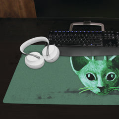 Extrapurrestrial Kitteh Extended Mousepad