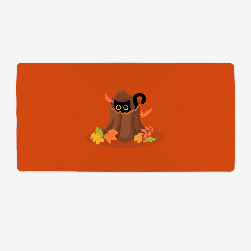 Feline Fall Time Extended Mousepad
