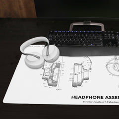 Headphone Assembly Extended Mousepad