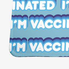 I'm Vaccinated Bubble Pattern Extended Mousepad