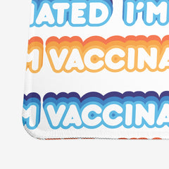 I'm Vaccinated Bubble Pattern Extended Mousepad
