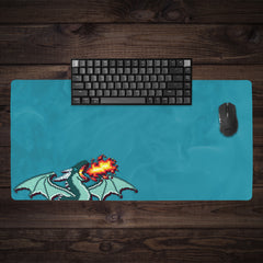 Pixel Dragon Extended Mousepad