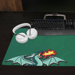 Pixel Dragon Extended Mousepad