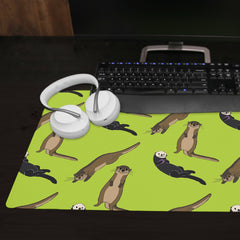 Salted Caramel Otters Extended Mousepad