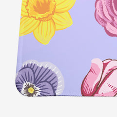 Spring Flowers Extended Mousepad - Inked Gaming - CC - Corner - XL - Blush