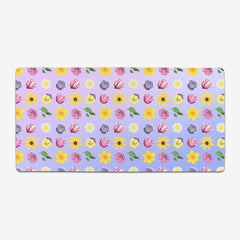Spring Flowers Extended Mousepad - Inked Gaming - CC - Mockup - XL - Blush